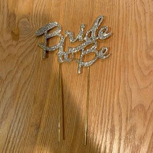 Bride to be cake topper
